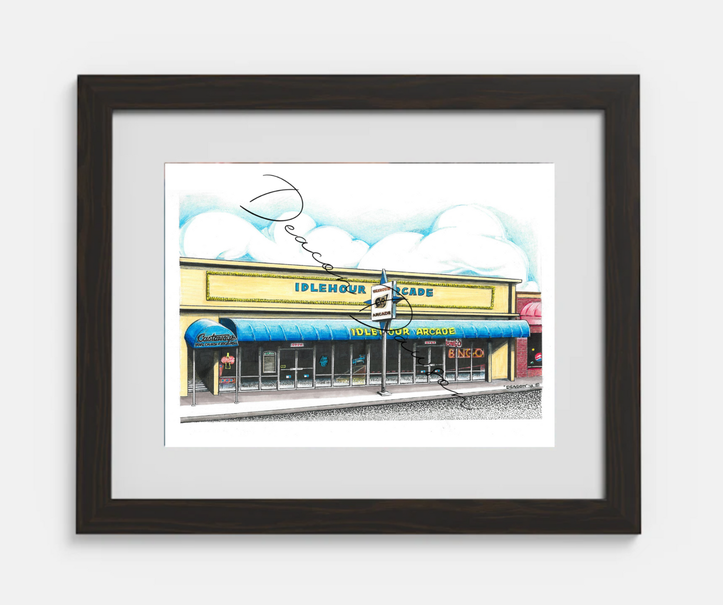 Idle Hour Arcade Print