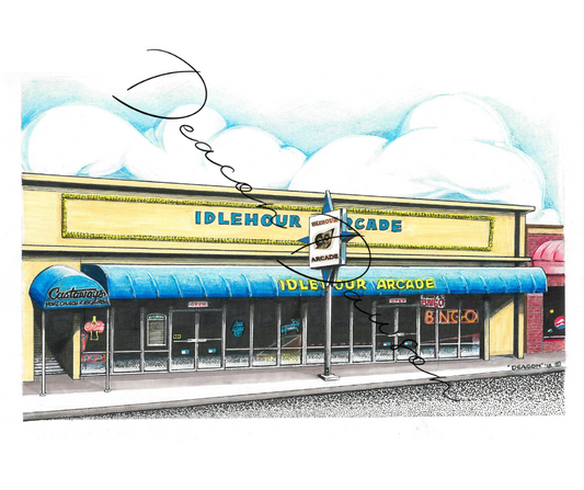 Idle Hour Arcade Print